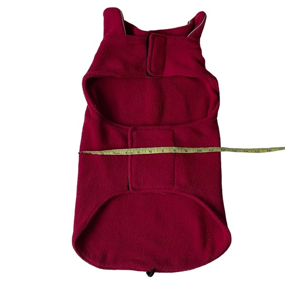 Red Fleece Dog Coat M/L EUC - Picture 7 of 15